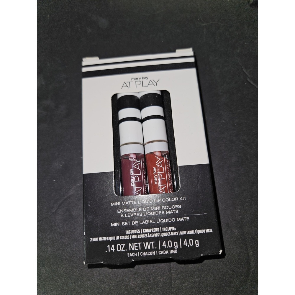 Mary Kay At Play Mini Matte Liquid Lip Color Kit Berry Stron And Red Alert New